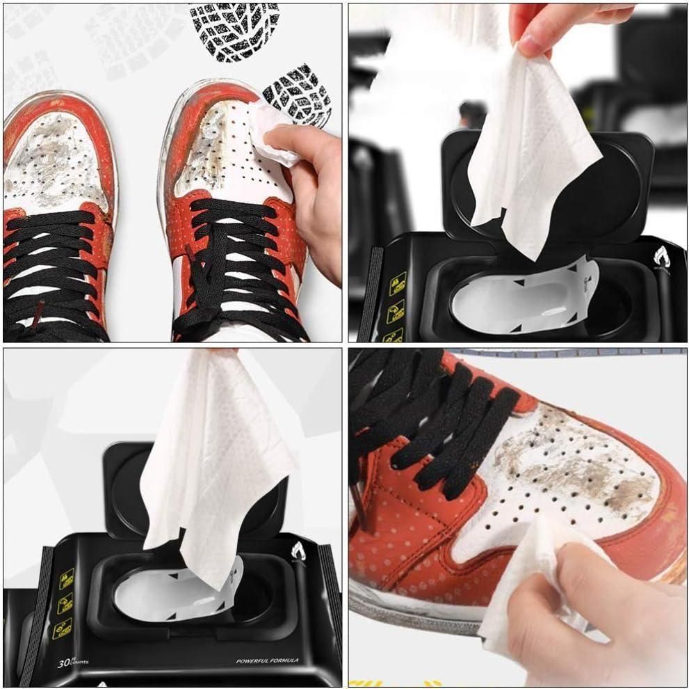 Natural Sneaker & Shoe Cleaner Wipes - 3 Packs of 80