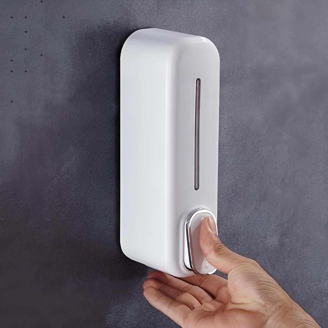 Wall-Mounted Soap & Sanitizer Dispenser β No-Drill, Leak-Proof, Stylish Design