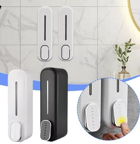 Wall-Mounted Soap & Sanitizer Dispenser β No-Drill, Leak-Proof, Stylish Design