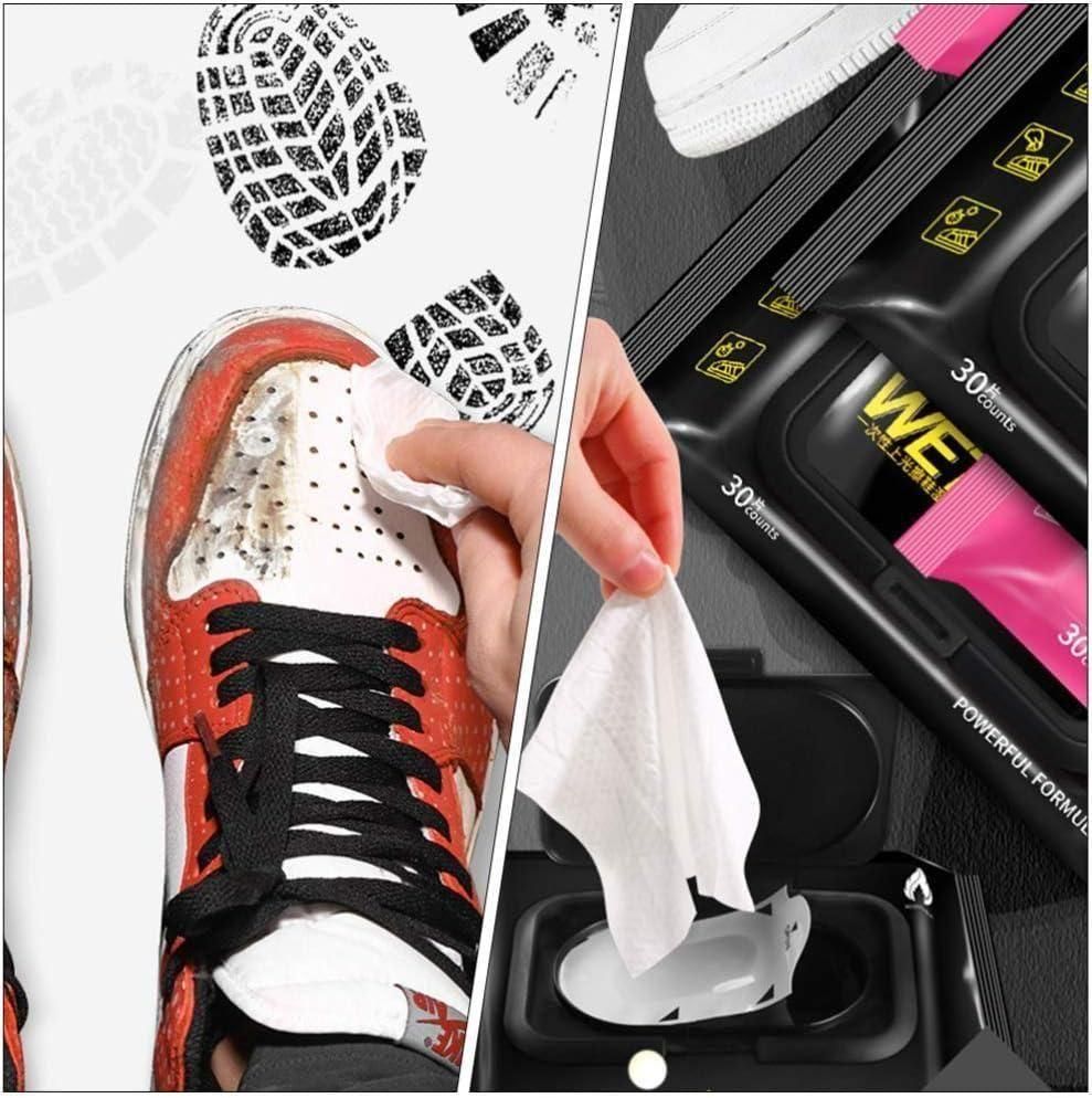 Natural Sneaker & Shoe Cleaner Wipes - 3 Packs of 80