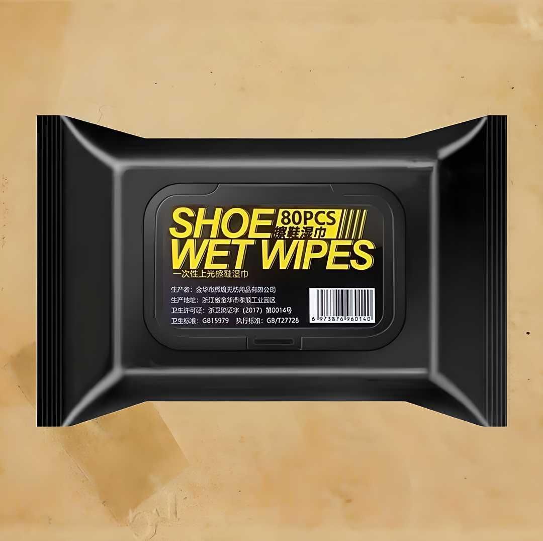 Natural Sneaker & Shoe Cleaner Wipes - 3 Packs of 80